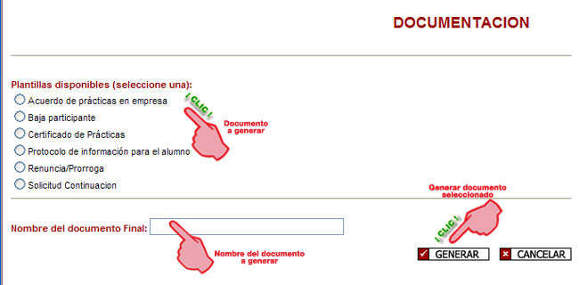 Ventana documentaci�n