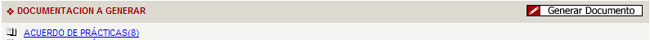 Listado documentaci�n generada
