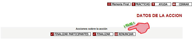 Bot�n renunciar acci�n