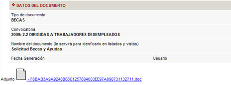 Documento solicitud de beca