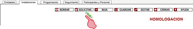 Boton solicitar homologacion