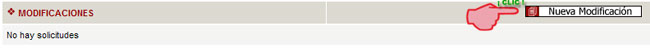 Boton nueva modificacion